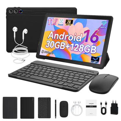 G9L 11.5 Inch Tablet Android 15 30GB+128GB+1TB Expand 8400Mah 2K 1200X2000 HD IPS Screen Wifi 6 Dual Camera Widevine L1 GMS