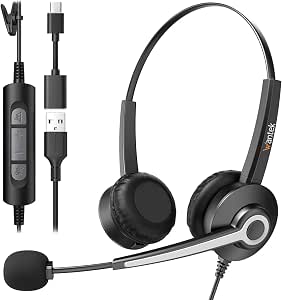 USB Headset with Microphone – PC/Laptop