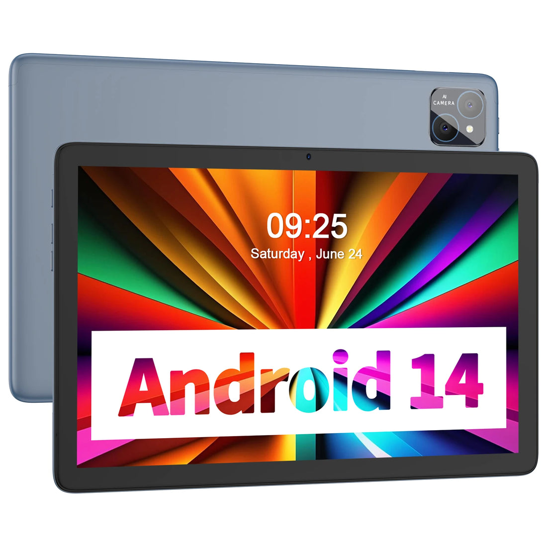 TAB11 Android 14 Tablet 10 Inch, 8GB(4+4 Expand) RAM + 128GB ROM, Octa Core, 5G Wifi, with Keyboard, Mouse, Case