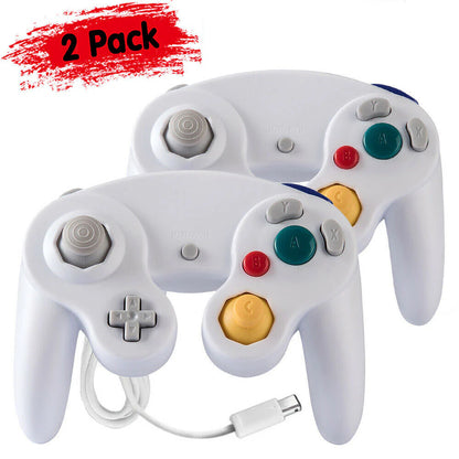 2 Pack Wired NGC Controller Gamepad for Nintendo Gamecube GC &amp; Wii U Console USA