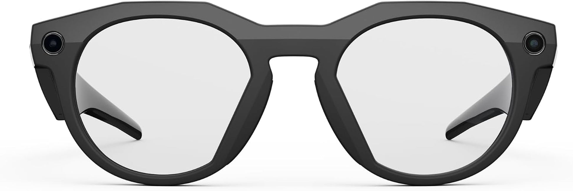 Oakley  HSTN, Black | Smart AI Glasses for Men, Women — Performance for Sports, Athletes — Camera, Audio, Video — 8 Hour Battery — 3K HD Resolution — Clear Lenses
