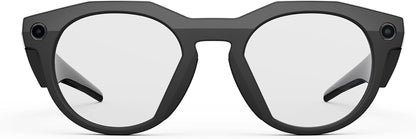 Oakley  HSTN, Black | Smart AI Glasses for Men, Women — Performance for Sports, Athletes — Camera, Audio, Video — 8 Hour Battery — 3K HD Resolution — Clear Lenses