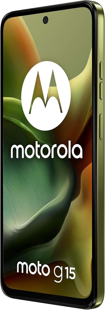 Moto G15 Power 8GB+256GB, Dual Camera 50 5MP Flicker Sensor, Display 6.72" FHD+ 60Hz, Battery 6000Mah, Mediatek Helio G81, Android 15, Iguana Green