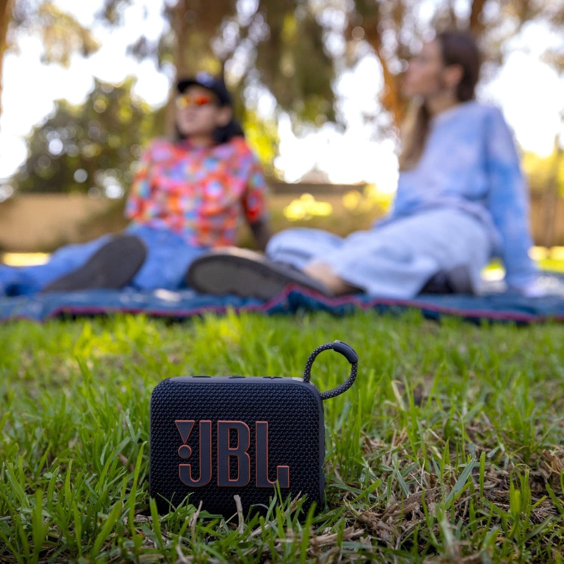 Go 4 - Ultra-Portable, Waterproof and Dustproof Bluetooth Speaker, 7-Hour Built-In Battery, Made in Part with Recycled Materials (Black)