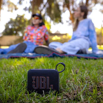 Go 4 - Ultra-Portable, Waterproof and Dustproof Bluetooth Speaker, 7-Hour Built-In Battery, Made in Part with Recycled Materials (Black)