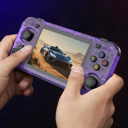 Green R36H Retro Video Game Console 3.5‘’ IPS Screen RK3326 3000 Mah Open Linux System Portable Player 64GB 128GB