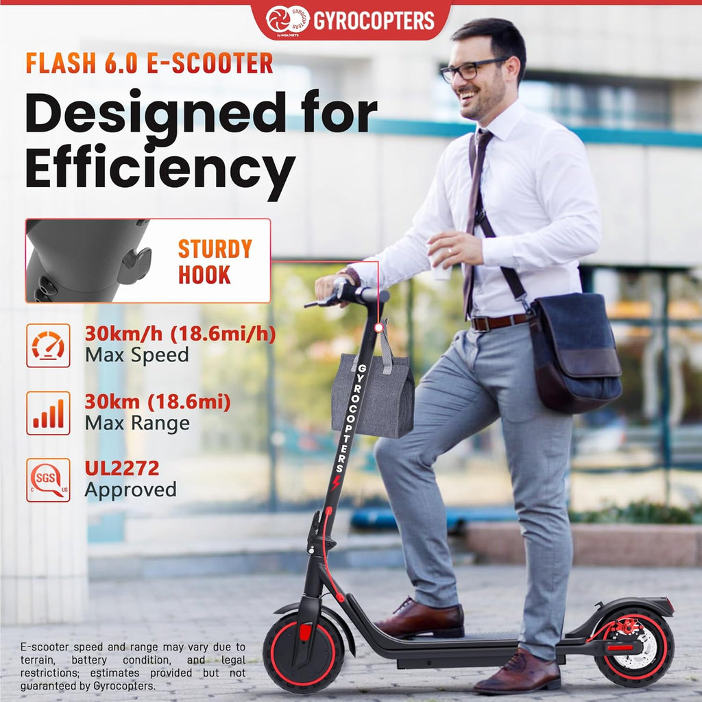Electric Scooter for Adults, Teens & Kids 8-12 | Flash Kidz/Flash 6.0/Flashx | 150/350W Speed 19/30Kmph Upto 11/30Km, Bright LED Light 6.5"/8.5" Foldable E Scooter UL2272 Safety Approved