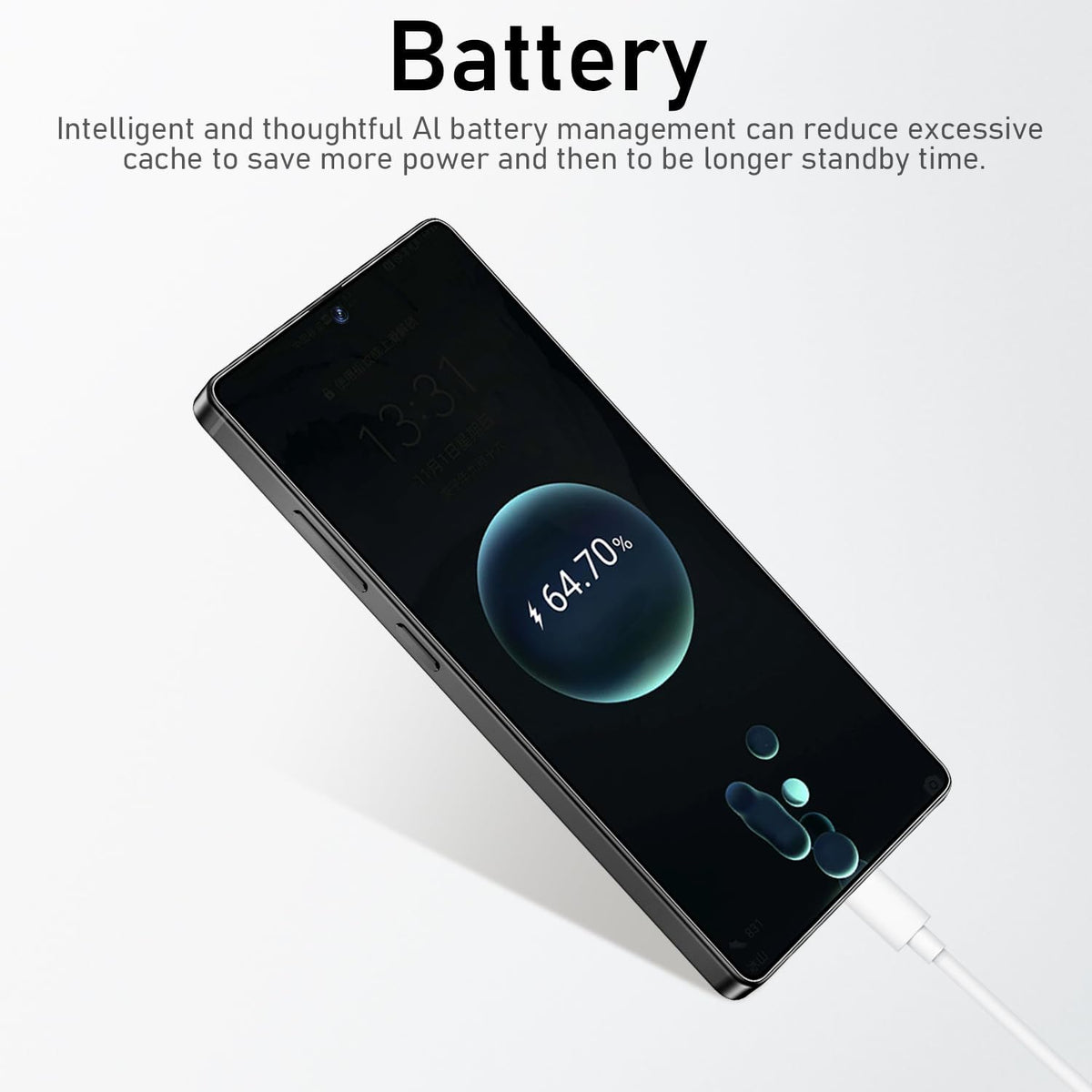 C25 Ultra Cell Phone Unlocked Phones 2025 Android 14 Mobile Phone with Build-In Pen, 12GB+512GB, 7" Display, 108MP+68MP Camera 8000 Mah 5G Dual SIM Smartphone (Light Cyan)