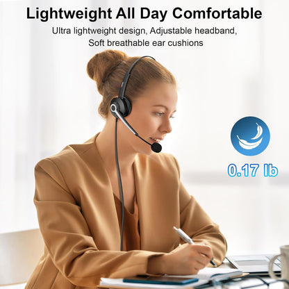 USB Headset with Microphone – PC/Laptop