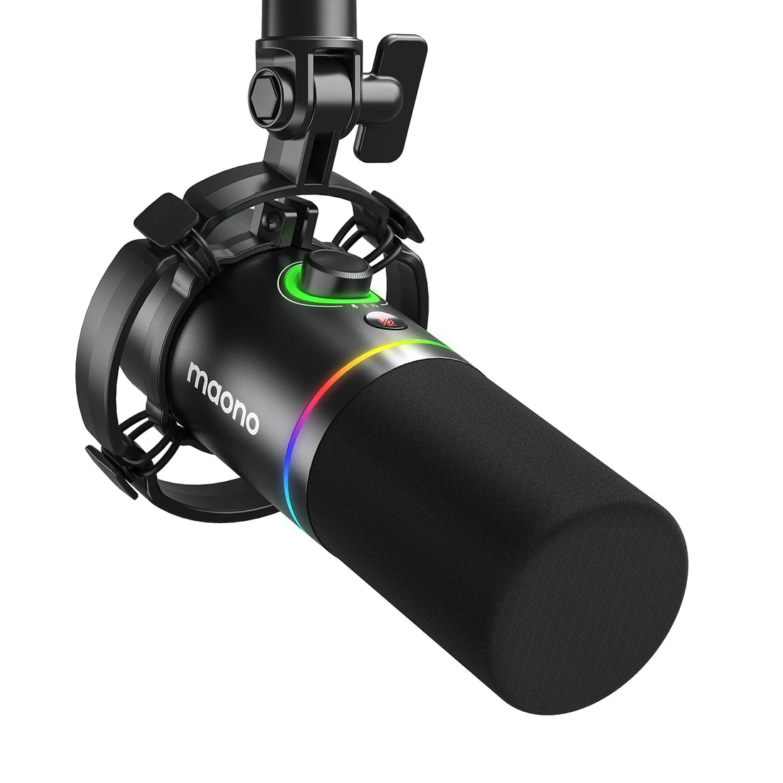 PD200X XLR/USB Dynamic Microphone for Gaming Recording Streaming Youtube Metal Mic with Software Tap-To-Mute Gain Knob