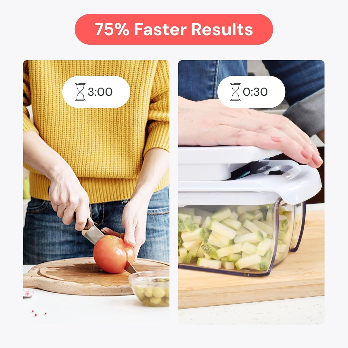 Pro Original - Vegetable Chopper &amp; Mandoline Slicer - 8 Blades | Onion, Salad &amp; Veggie Dicer - Julienne Cutter &amp; Grater - Kitchen Gadgets &amp; Gifts - Home Essentials (8-In-1, White)