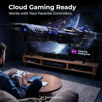 32 Inch Smart TV 720P HD Powered by Tizen OS Compatible with Samsung TV Plus, Dolby Audio, HDR 10, Gaming Hub, Smartthings, Voice Control, Built-In Miracast, Flat Screen Television (AT32-P1, 2026)