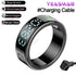 2025 Smart Ring LED Touch Display Screen Gesture Swipe Video Heart Rate Health Monitoring 5ATM Waterproof Smart Rings Men Women