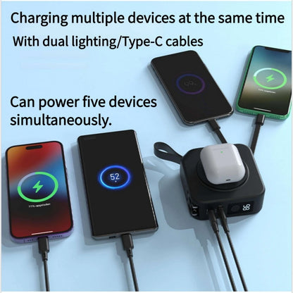 Magnetic Wireless Charging Bank Comes with Cable and Plug PD22.5W 10000Mah Compact and Portable Charger Iphone 14 Mini Powerful