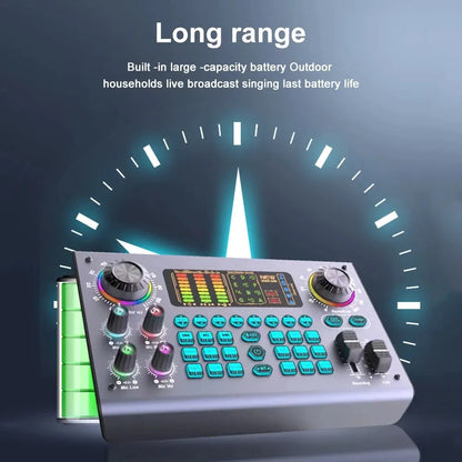 Professional Podcast Live Soundcard Equipment Bundle with 48V XLR Microphone for PC Recording Singing Streaming Gaming