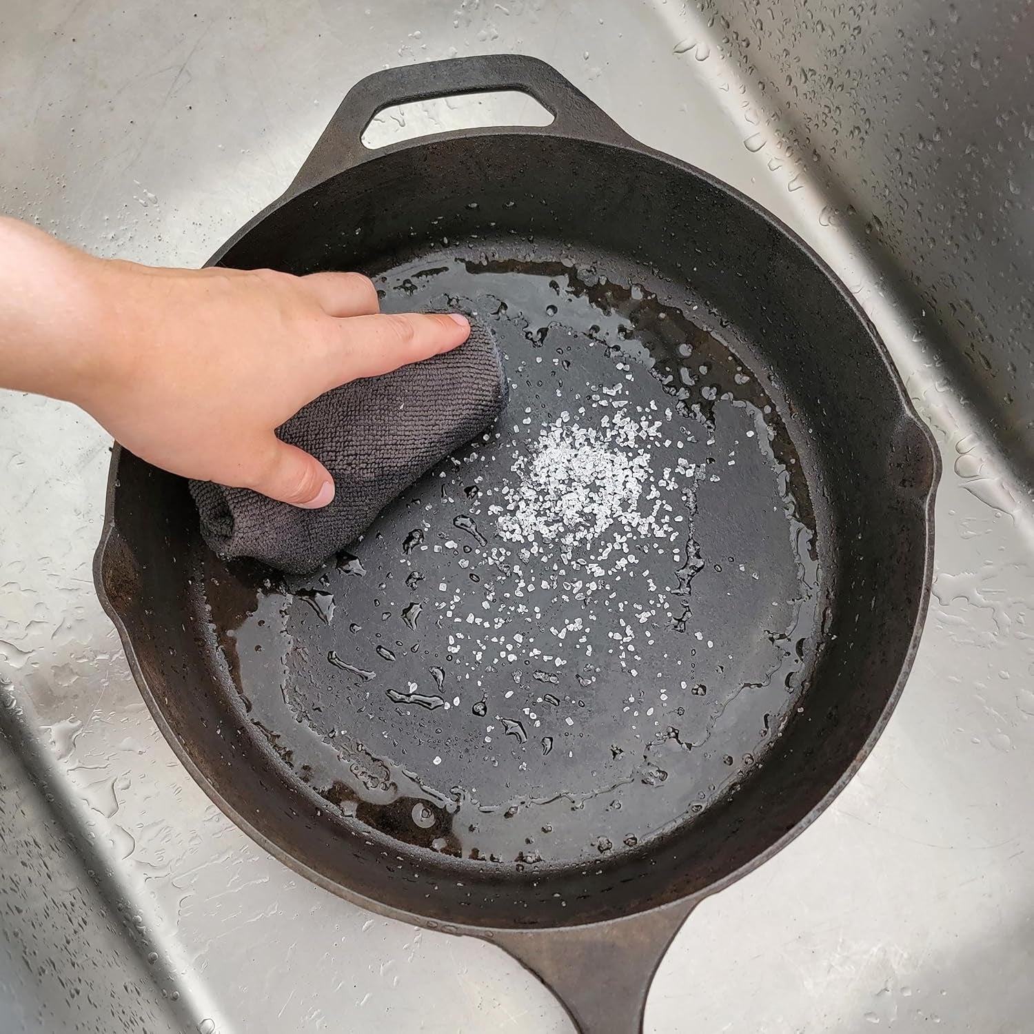 -Ultimate Cast Iron Care Set Seasoning Oil,Cleaning Soap & Restoring Scrub | 100% Plant-Based & Best for Cleaning,Washing,Restoring & Seasoning Cast Iron Skillets,Pans,Grills and More!