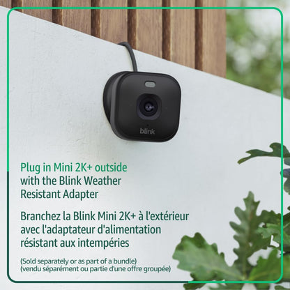Mini 2K+ (Newest Model) – Plug-In Home &amp; Pet Security Camera with 2K Video Resolution, Colour Night Vision, Enhanced Audio, Motion Detection – 1 Camera (Black)