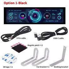 8.8" USB Secondary Monitor – IPS, Type-C, CPU/GPU Display