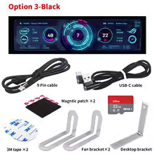 8.8" USB Secondary Monitor – IPS, Type-C, CPU/GPU Display