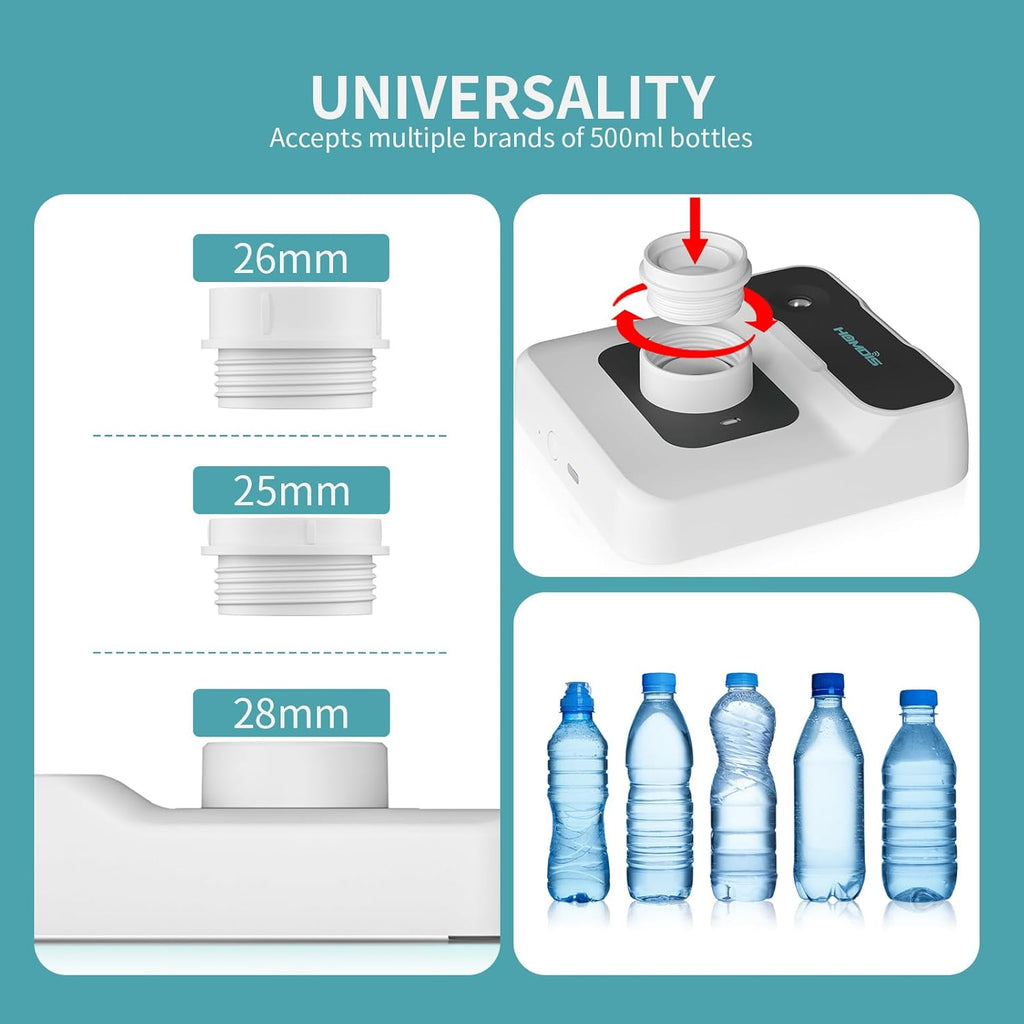 Travel Humidifier, Portable Small Humidifier for Plants, Bedroom, Office, Hotel or Car, 5000Mah Battery Operated Mini Cool Mist Humidifiers, Quiet 23Db, Auto-Off, Night Light & Bpa-Free, White