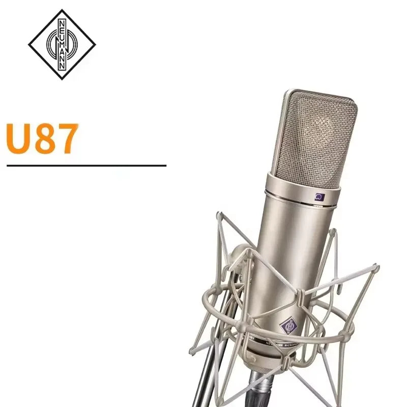Original Brand U87 Microphone Metal Professional Condenser Studio Microphone for Recording Singing Podcast Sound Card Youtube