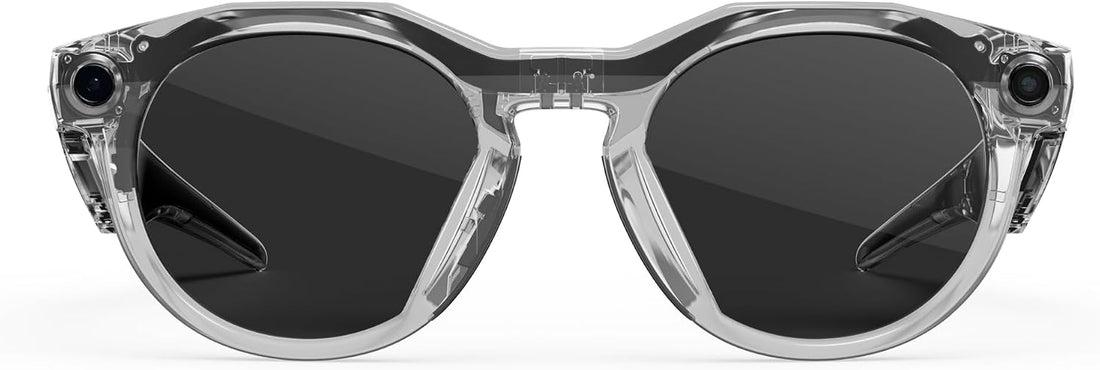 Oakley  HSTN, Clear | Smart AI Glasses for Men, Women — Performance for Sports, Athletes — Camera, Audio, Video — 8 Hour Battery — 3K HD Resolution — Clear to Grey Transitions® Lenses