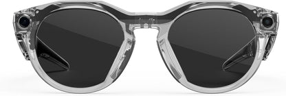 Oakley  HSTN, Clear | Smart AI Glasses for Men, Women — Performance for Sports, Athletes — Camera, Audio, Video — 8 Hour Battery — 3K HD Resolution — Clear to Grey Transitions® Lenses