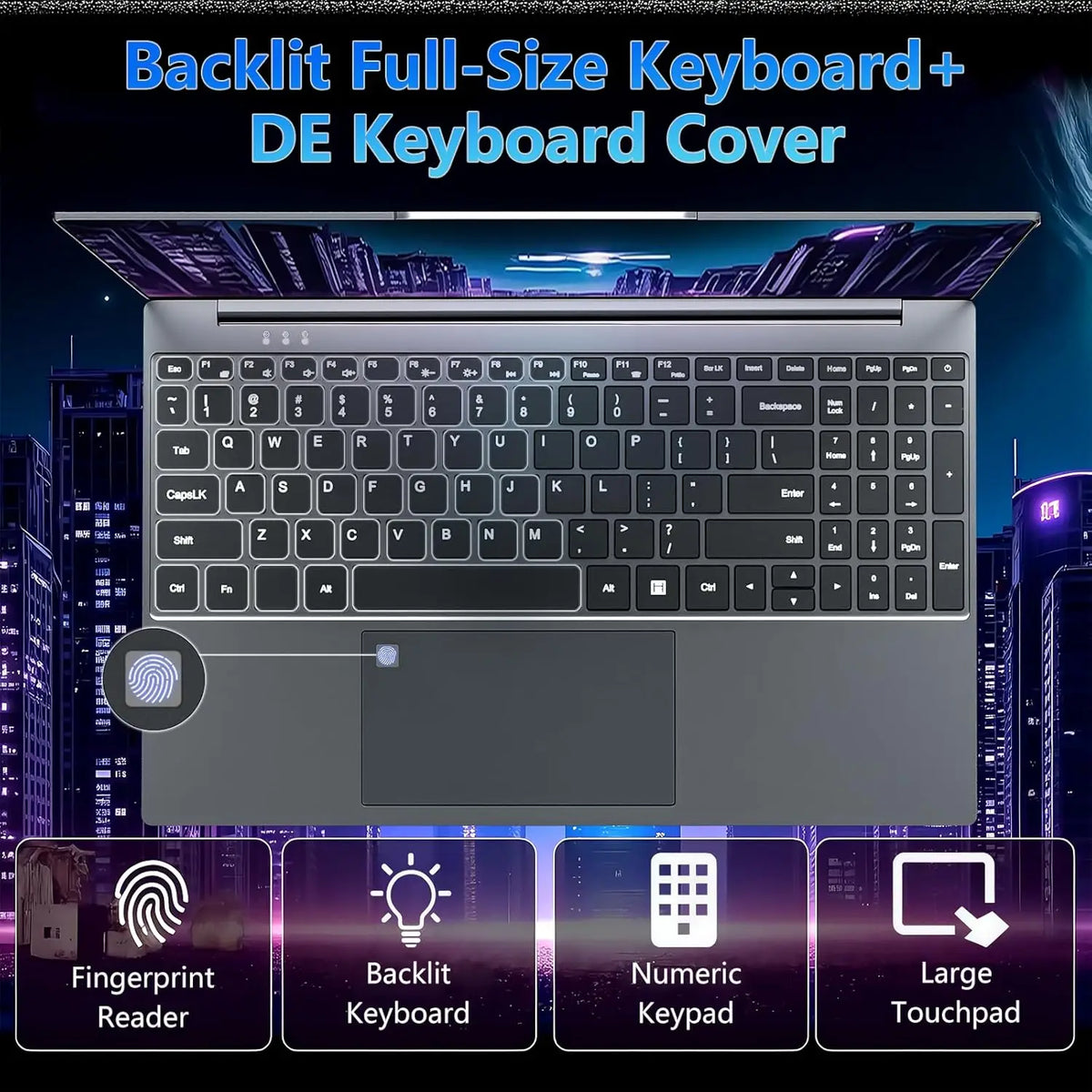 ACEKAMAS 15.6" Gaming Laptop  Core I9 10980HK IPS 1920*1080 Notebook Gamer 16GB RAM 1TB SSD Windows 11 Pro Office Laptop PC