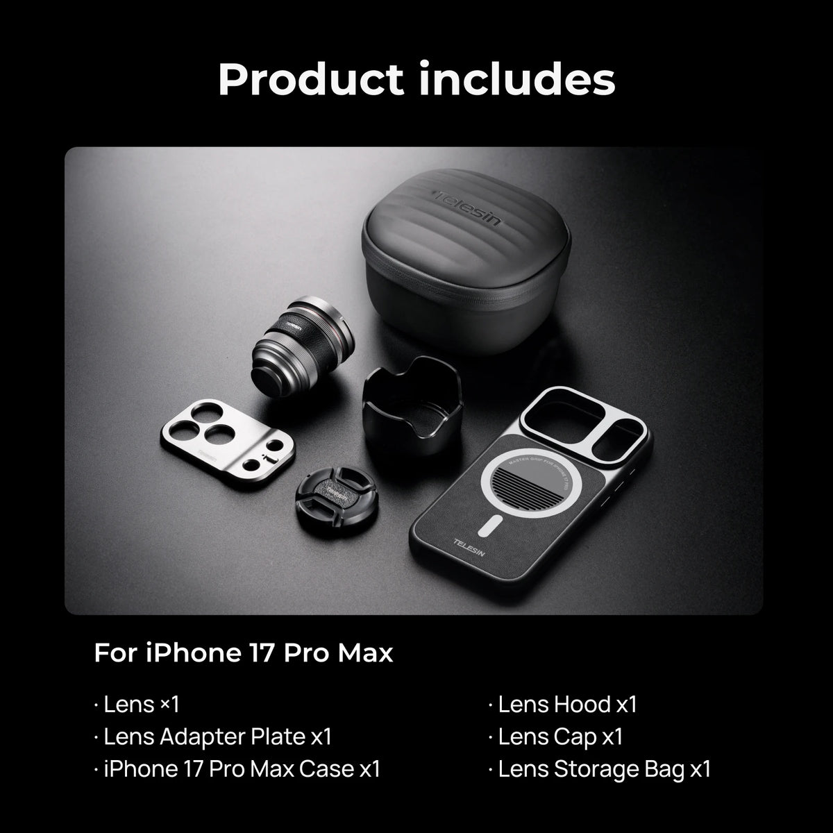 HD 105Mm Authentic Portraits Telephoto Phone Camera Optics 2X Zoom Telephoto Lens Telephoto for Iphone 17 Pro Promax