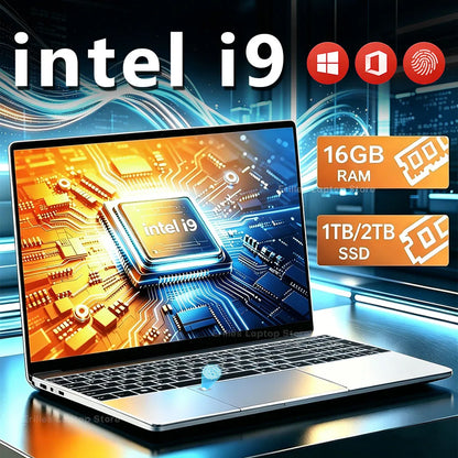 2026 Gaming 15.6"Laptop  Core I9 10980Hk/I9 9900U Computer 16GB RAM 1TB 2TB 1920*1080 Fingerprint Unlock Backlit Windows 11