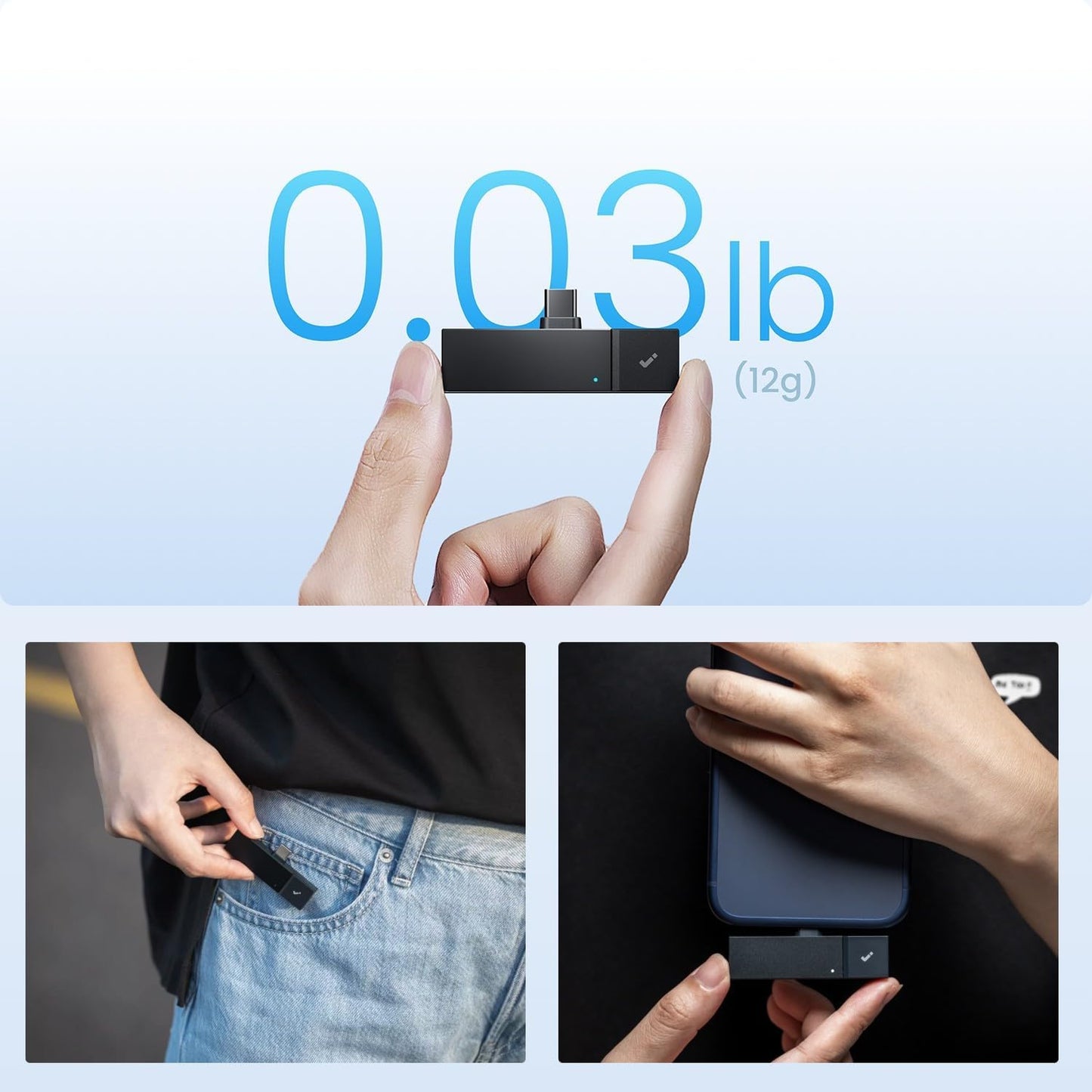 P1 Mini AI Voice Recorder: Smart Voice Recorder Works with Wireless Earbuds for Meeting Lectures Calls Bluecatch Tech Digital Audio Recorder Transcription Summary Hinotes