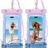 2 Pack Iridescence Waterproof Phone Pouch, Cell Phone Waterproof Case Dry Bag,Protection Level: Ip68,Beach Cruise for Iphone,Samsung,And More,Lanyard Included,(Fits up to 8.3"),Iridescence