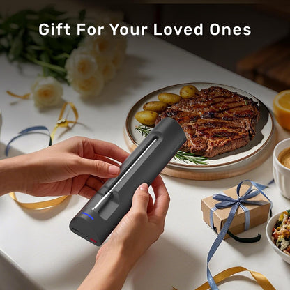 S Pro Bluetooth Wireless Meat Thermometer, with 6 Sensors Build In, Long Range, Smart App Monitoring with Timer &amp; Alarm, IP69 Waterproof, Meat Thermometer Probe for BBQ, Grill, Oven