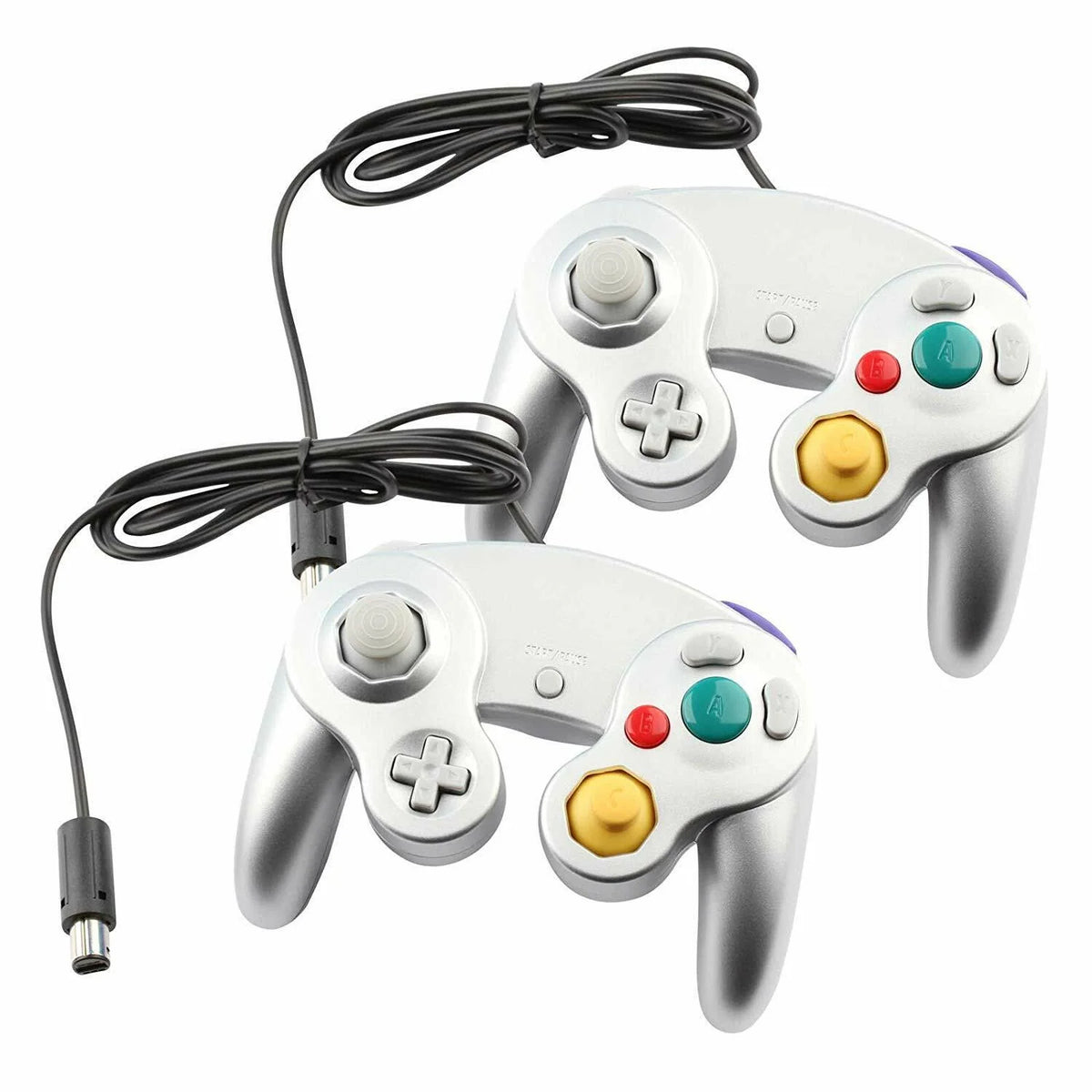 2 Pack Wired NGC Controller Gamepad for Nintendo Gamecube GC &amp; Wii U Console USA