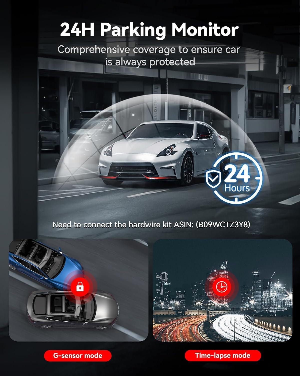4K Dash Cam Front and Rear, STARVIS 2 Sensor, Touch Screen 3.18", Voice Control, 20Mb/S 5.8Ghz Wifi 6 Car Dashcam with 128GB Card, GPS, Night Vision, Emergency Lock, Parking Mode(F7N Touch)