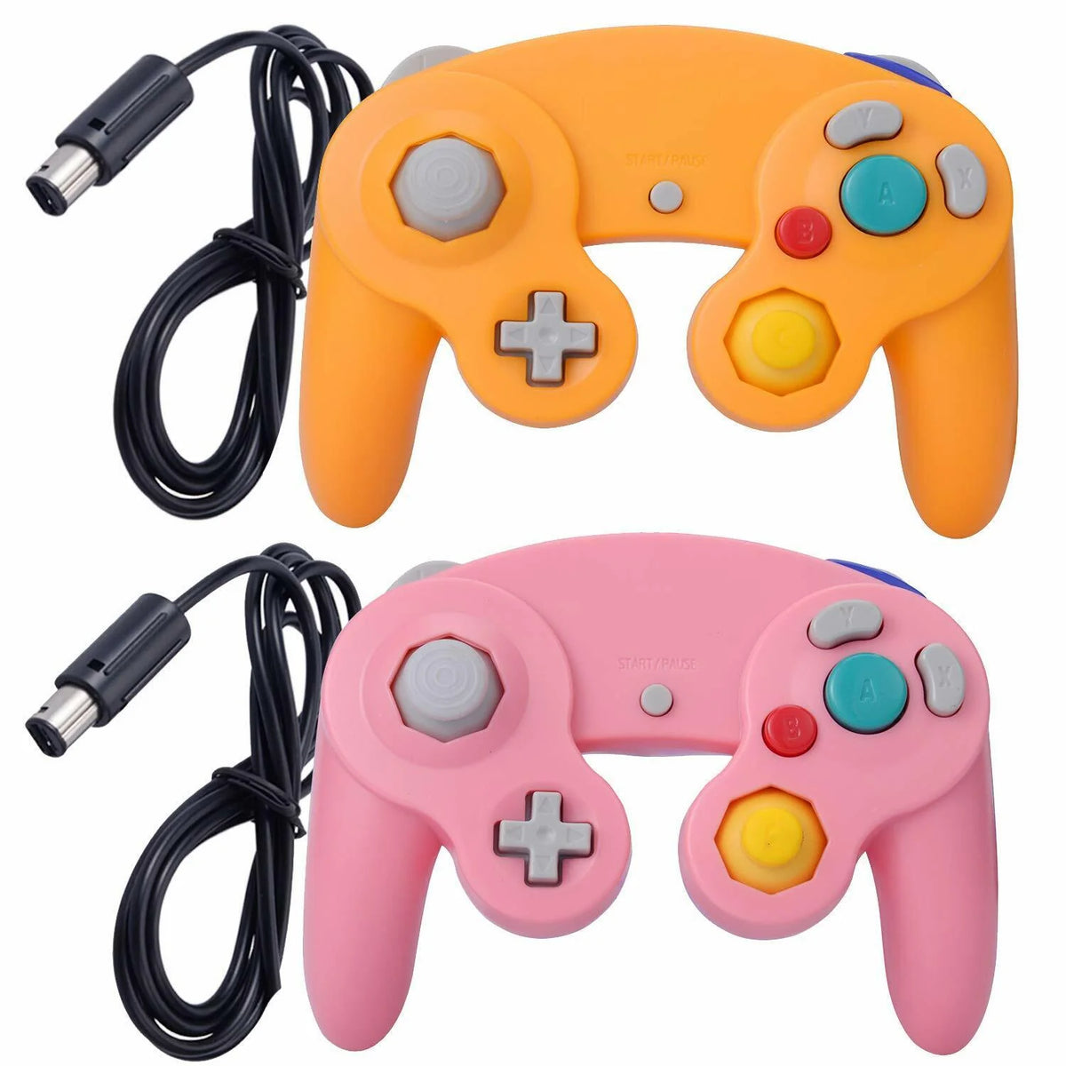 2 Pack Wired NGC Controller Gamepad for Nintendo Gamecube GC &amp; Wii U Console USA