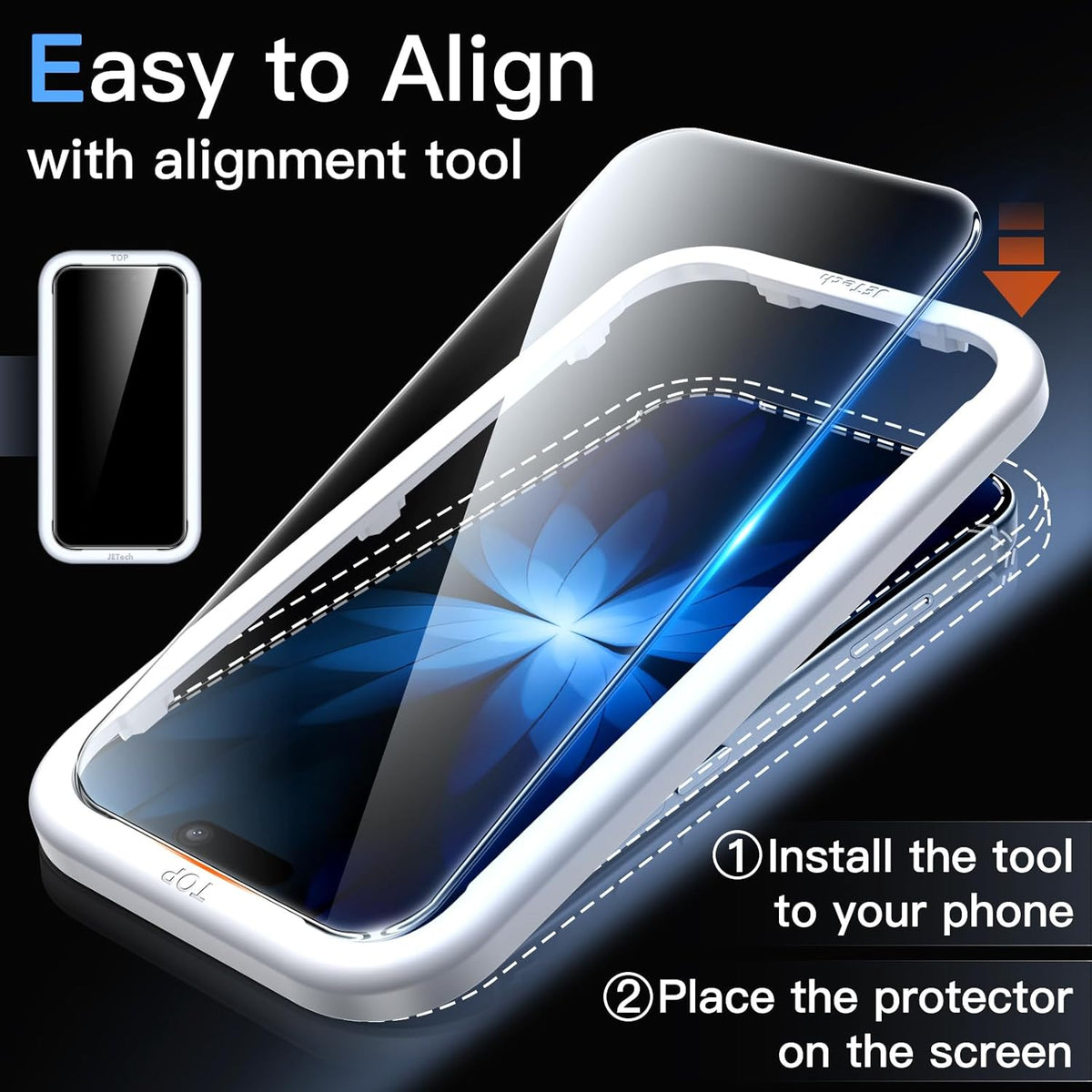 Screen Protector for Iphone 17 6.3-Inch, Tempered Glass Film with Easy Installation Tool, 9H Hardness, Case-Friendly, 3-Pack