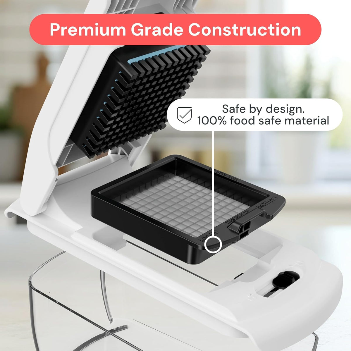 Pro Original - Vegetable Chopper &amp; Mandoline Slicer - 8 Blades | Onion, Salad &amp; Veggie Dicer - Julienne Cutter &amp; Grater - Kitchen Gadgets &amp; Gifts - Home Essentials (8-In-1, White)