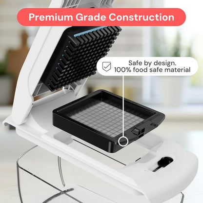 Pro Original - Vegetable Chopper &amp; Mandoline Slicer - 8 Blades | Onion, Salad &amp; Veggie Dicer - Julienne Cutter &amp; Grater - Kitchen Gadgets &amp; Gifts - Home Essentials (8-In-1, White)