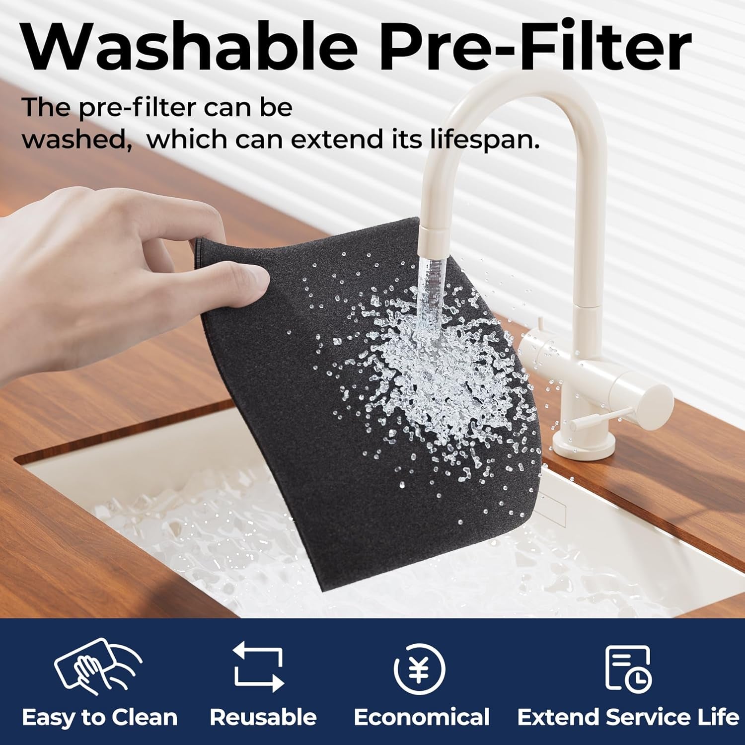 Air Purifiers for Home Large Room up to 2200Sq.Ft with Washable Filters,  Air Purifiers for Bedroom with Fragrance, PM 2.5 Display Air Quality Sensor for Smoke Dust Odors, Ivory, 1Pack