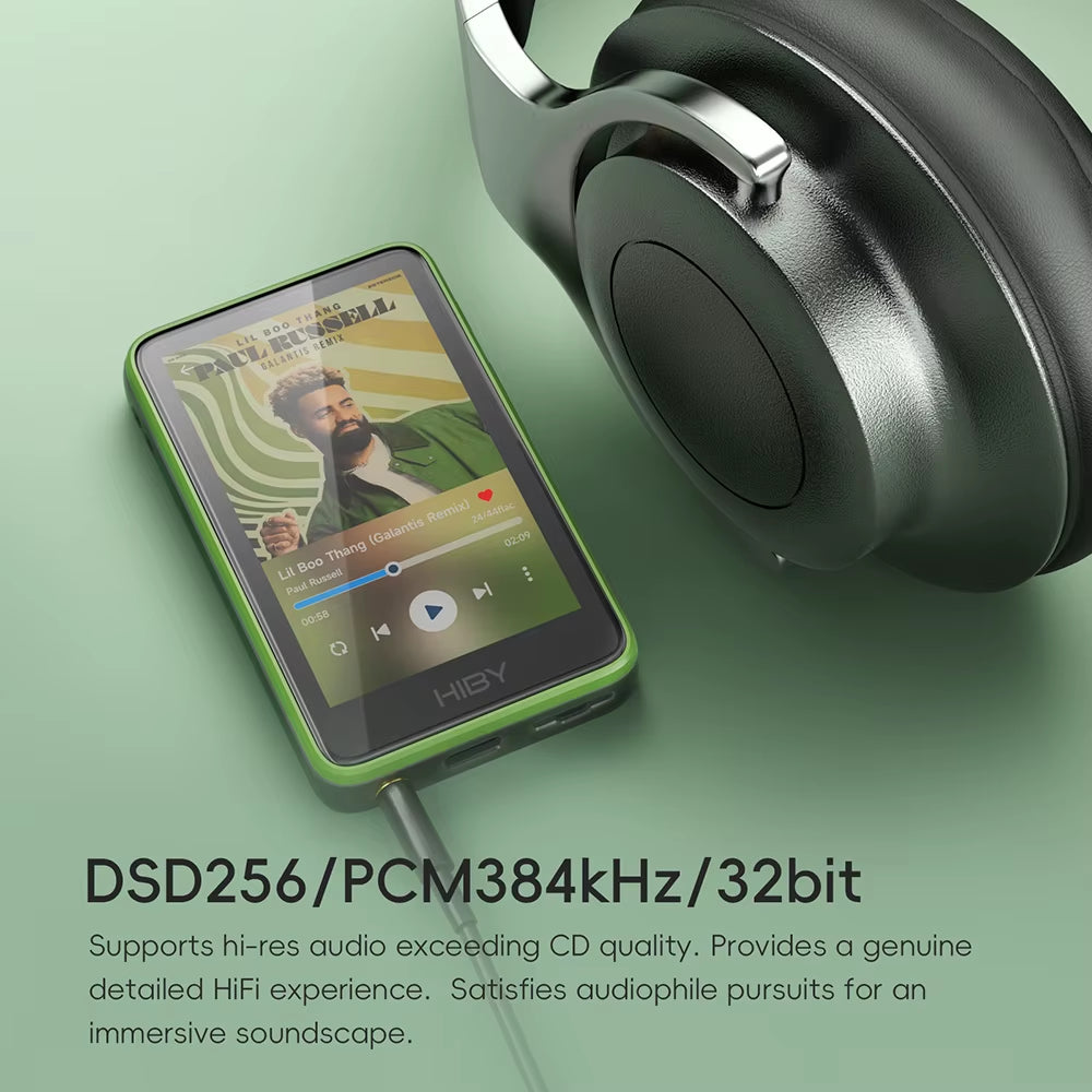 R1 Hifi Audio Music Player MP3 USB DAC Wifi Bluetooth 5.1 DSD256 Pcm384Khz/32Bit X1600E CS43131 MSEB Web Radio 3.5Mm Output