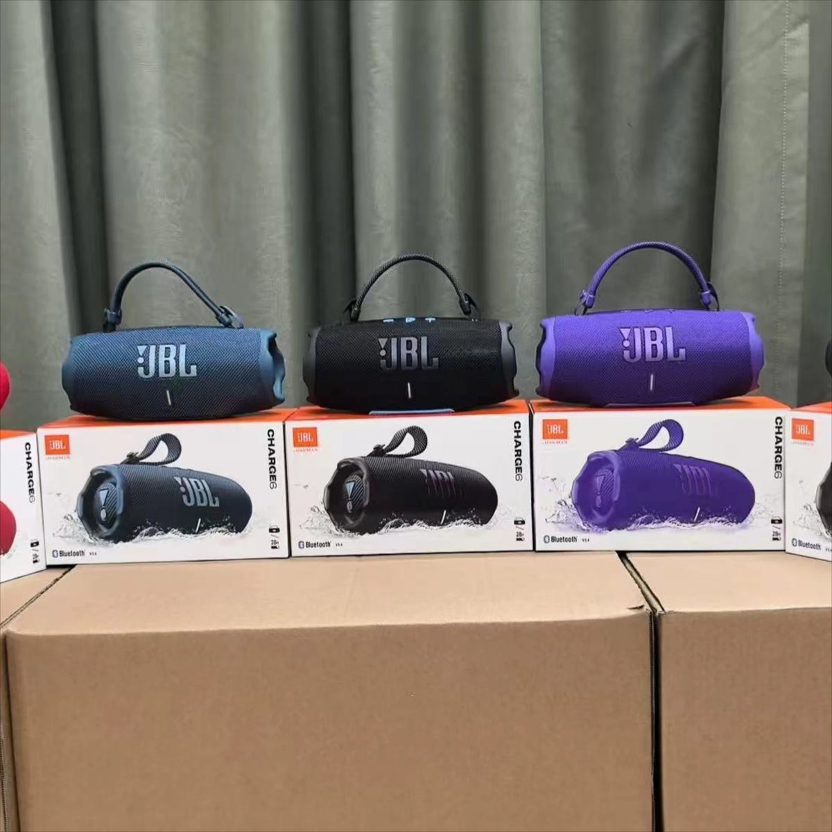 Charge 6 Portable Bluetooth Speaker FLIP6 IPX7 Waterproof Outdoor Stereo Bass Music Track with Independent Tweeter