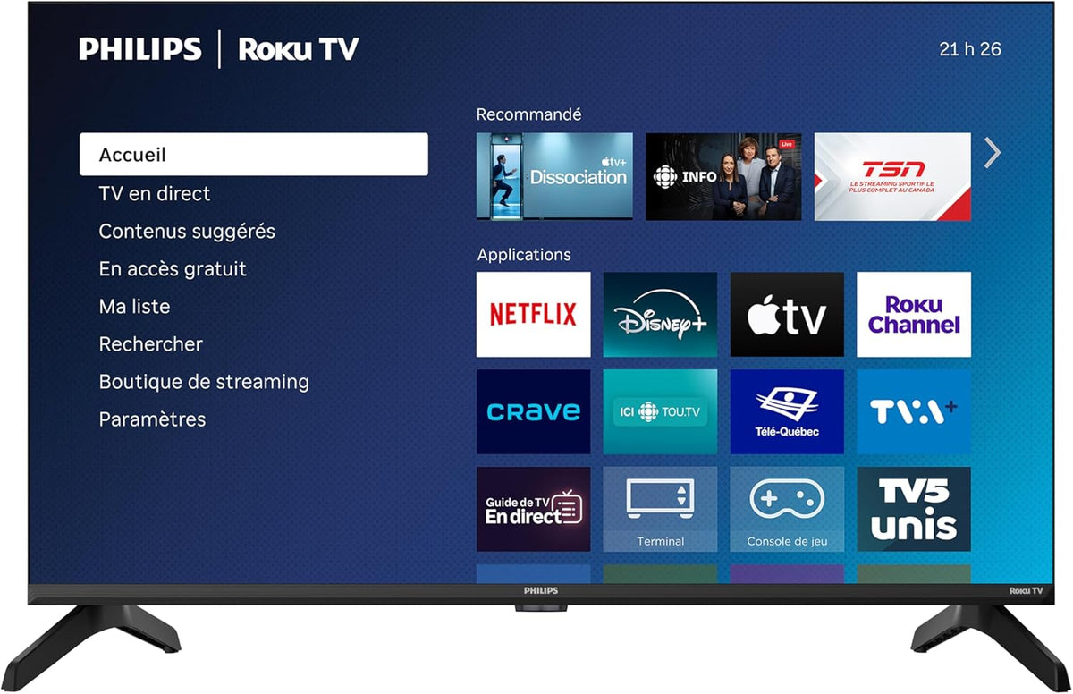 32PQF7666/F6 7600 Series HD QLED 32-Inch HD QLED Roku TV