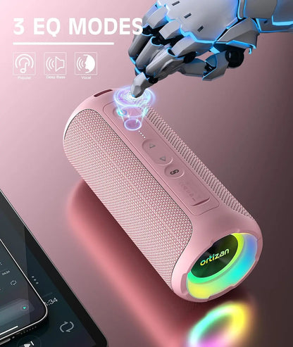 X8 Pro, Waterproof Portable Bluetooth Speaker, RGB Lights, Premium Sound Quality