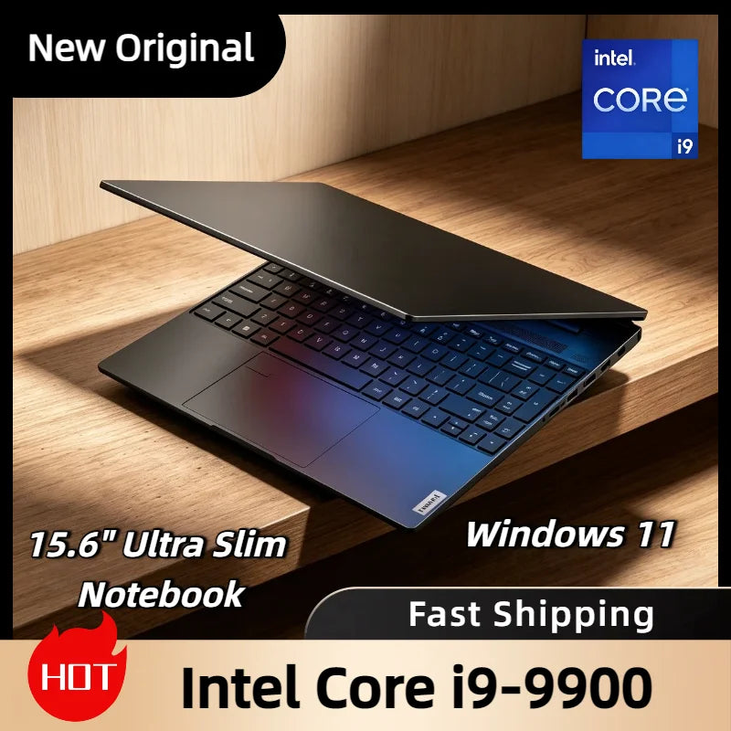 2026 Windows 11 15.6 Inch Laptop  Core I9 9900 32GB RAM 2TB SSD 1920X1080 HD Ultra Slim Gaming Gamer Office
