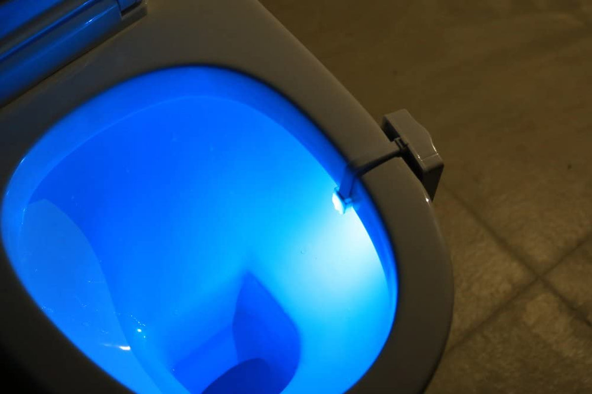 2-Pack Original Toilet Night Light Gadget, Fun Bathroom Lighting Add on Glow Bowl Seat, Motion Sensor Activated LED 9 Color Modes - Weird Novelty Funny Birthday Gag Gifts for Adults, Kids & Toddlers