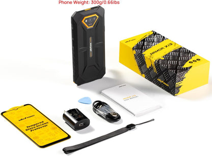 Rugged Smartphones Canada Android 15,  Armor X13 Unlocked Cell Phone, 50MP+24MP+8MP Cameras, 12+64GB Storage, 6.52” Screen, 6320Mah, Nfc,Gps,Dual 4G Volte Rugged Phones(Orange)