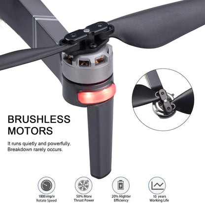 F24 Pro GPS Drones for Adults with Camera, 4K RC Drone with 30-Min Flight and 1600 Ft Range, Foldable, Black