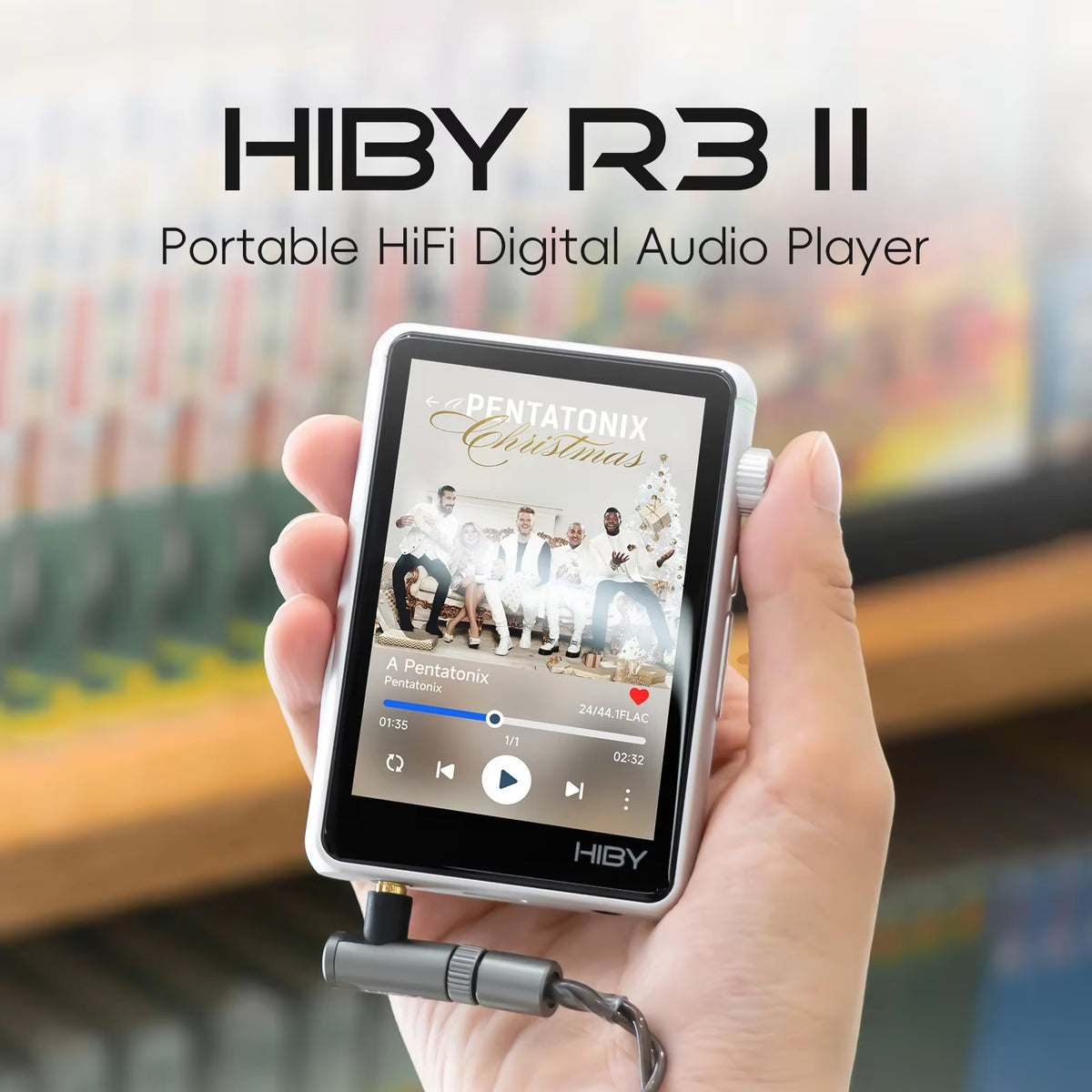R3 II 2025 / R3 Gen 2 Music Player Bluetooth 5.1 Wifi MQA16X DSD256 Web Radio USB Audio Dongle DAC X1600E ES9219C 3.2‘’
