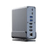 15 in 1 USB-C Docking Station 4K HD Vertical Hub with Triple Monitor ,RJ45 1000M,USB 3.0/2.0,PD 3.0,Sd/Tf,Audio 3.5 for Mac Pro